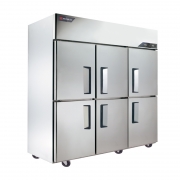金松六门冰箱QB1.6L6U冷冻 不锈钢六门冷冻柜 商用厨房冰箱 高身六门雪柜